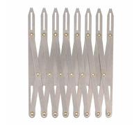 BOHIN France Calibrador de Costura Extensible - Diseño de Armónica, Regla de Medición para Hasta 8 Ojalillos en Proyectos de Costura, Aluminio, Gris - 1 Pieza