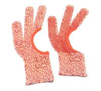 BOHIN France Guantes para Acolchado - Antifatiga, con Guantes Agarre para Proyectos de Acolchado a Máquina, Nailon, Rosa, Talla S - 1 Par