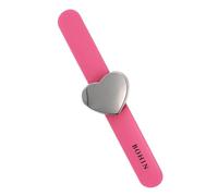 BOHIN France Pulsera Magnética para Alfileres - Pulsera de Silicona Ajustable para Proyectos de Costura, Acero Inoxidable, Rosa, 24 x 3cm - 1 Pieza