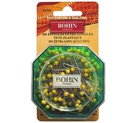 Bohin Pines con Cabeza de plástico, Metal, Multicolor, 4,5 cm
