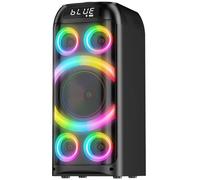 BOHINI - Altavoz Bluetooth, potente sonido estéreo de 160W de graves profundos, boombox inalámbrico portátil grande para fiestas con subwoofer, emparejamiento TWS, luz LED dinámica para acampada al
