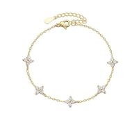BOHJPIS Pulsera de plata para mujer, ajustable, plata 925, con corazón, pulsera de la amistad para niñas, regalos para mujeres, Einstellbar, Plata, Desconocido
