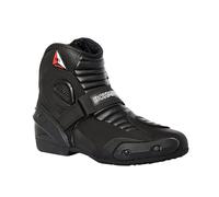 Bohmberg Botas de moto para hombre AUDAX, botas moteras, botas deportivas para moto fabricadas en piel, hidrófugas con protectores reforzados protectores - 44