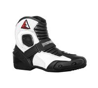 Bohmberg Botas de moto para hombre AUDAX, botas moteras, botas deportivas para moto fabricadas en piel, hidrófugas con protectores reforzados protectores - 43