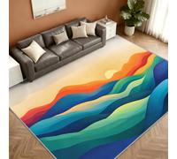 Boho Alfombra 240x300cm, Abstract Mountain Alfombras for Living Room