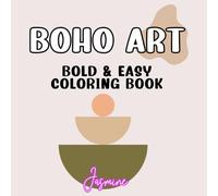 Boho Art Bold and Easy Mini Coloring Book for Travel (6" x 6"): Stress Relief for adults, teens and kids (Mini Travel Coloring Book Collection (6" x 6") - Stress Relief for adults, teens and kids)