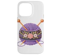 Boho Art Hilo Ganchillo Ganchillo Ganchillera Tejedora Carcasa para iPhone 14 Pro Max