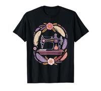 Boho Art Máquina de coser Gato Tejer Costurera Tejedor Camiseta