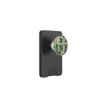 Boho Azteca Patrón Verde País Beige Estética Occidental PopSockets PopWallet para MagSafe