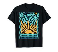 Boho Beach Sunset Verano Tropical Ocean Graphic Camiseta