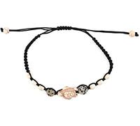 Boho Beach Tortoise Tobillera trenzada con cuentas pulseras de tobillo pie envolvente de piedra natural joyería para mujeres y niñas, beige tratado.