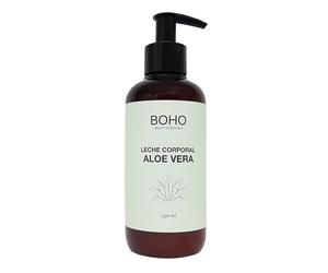 BOHO Beauty Essentials | Crema Corporal Aloe Vera Bio, 250 ml | Nutritiva y Reparadora con Aceite de Albaricoque | Para Todo Tipo de Pieles