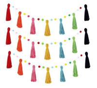 Boho Borla Garland, Party Supplies for Christmas, 3 Pieces Boho Classroom Garland Decor, Photography School Bulletin Nursery Ceiling Class Library Elementary
