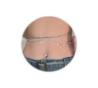 Boho Cadena De La Cintura en Capas，Cadena Del Vientre Sexy Cuerpo Cadena De Joyería De Diamantes De Imitación Para Mujeres Y Niñas Regalos