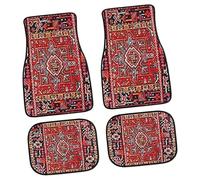 Boho Car Mats | Non-Slip Car Rugs | Heavy Duty Car Accessories | Retro Car Decor |4pcs Boho Car Decor - Non-Slip Heavy Duty Rugs, Boho Car Accessories, Retro For Car SUV Truck, Auto Car