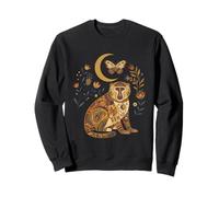Boho Celestial Baboon Moon Floral Sudadera