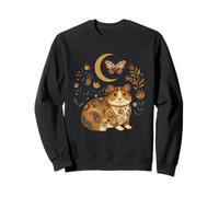 Boho Celestial Hamster Moon Floral Lindo Pequeño Roedor Sudadera