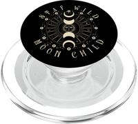 Boho Celestial Moon Fases, Stay Wild Moon Child, Espiritual PopSockets PopGrip para MagSafe