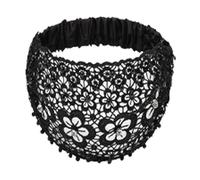 Boho-Chic Crystal & Pearl Embellished Elegant Floral Beaded Wide Headbands, Boho Chic Headband for Women (1PCS-B)