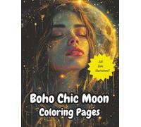 Boho Chic Moon Coloring Pages