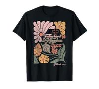 Boho Christian Dad Día del Padre La Paternidad es Trabajo del Reino Camiseta