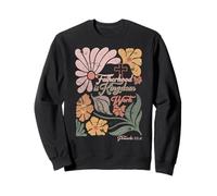 Boho Christian Dad Día del Padre La Paternidad es Trabajo del Reino Sudadera