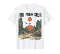 Boho Christian Verse Jesus Faith Based His Mercies Are New Camiseta