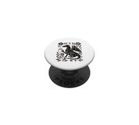 Boho Dragón Bebiendo Café Arte Popular Bestia Mítica PopSockets PopGrip Adhesivo