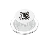 Boho Dragón Bebiendo Café Arte Popular Bestia Mítica PopSockets PopGrip para MagSafe
