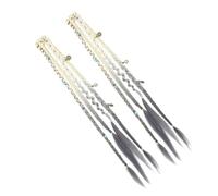 Boho Dreadlocks Clip-In Hair Extensions With Beads & Pendant - 20-Inch Clip