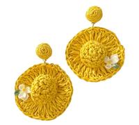 Boho Earrings,Bohemian Floral Zinc Alloy Vacation Jewlry,Women Beach JeweslryDesigned To Complement Your Boho Earrings For Women, These Accessories Bring A Touch Of Resort Energy To Every Ensemble, M