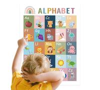 Boho Educational Posters Set, School Interactive Charts, Board Boho Style Gear with Sturdy Build, Premium Quality Boy Girl Preschoolers Travel Home Develop Skills Playtime 6,54 x 11,02 x 0,16 pulgadas