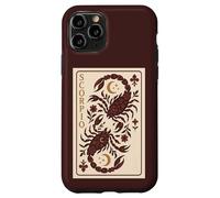 Boho Escorpio Signo del zodiaco Floral Celestial Escorpión Arte Carcasa para iPhone 11 Pro