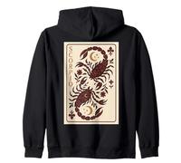 Boho Escorpio Signo del zodiaco Floral Celestial Escorpión Arte Sudadera con Capucha