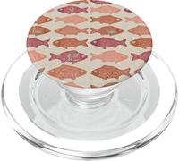Boho Fish Pattern Ocean Marine Life Folk Art Aesthetic PopSockets PopGrip para MagSafe