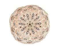 Boho Floor Pillow,16x16 Inch Meditation Thick Cushion | Bohemian Style Home Cushions Tatami Cushion Round Double-Sided Mats for Home Bedroom Living Room