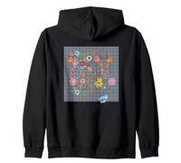 BOHO FLORAL ACUARELA BOTÁNICA FLOR BLUETIT BIRD PARA MUJER Sudadera con Capucha