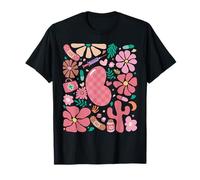 Boho Floral Enfermera De Riñón Verano Nefrología Diálisis RN Enfermera Camiseta