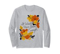 Boho Floral Habría Sido Suficiente fe Cristiana silenciosa Manga Larga
