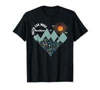 Boho Floral Mountain Flower Heart Faith Can Move Mountains Camiseta