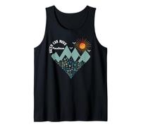 Boho Floral Mountain Flower Heart Faith Can Move Mountains Camiseta sin Mangas