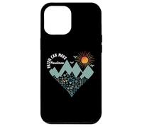 Boho Floral Mountain Flower Heart Faith Can Move Mountains Carcasa para iPhone 12 Pro MAX