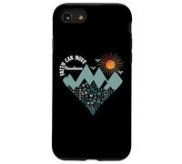 Boho Floral Mountain Flower Heart Faith Can Move Mountains Carcasa para iPhone SE (2020) / 7/8