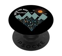 Boho Floral Mountain Flower Heart Faith Can Move Mountains PopSockets PopGrip Adhesivo