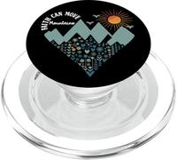 Boho Floral Mountain Flower Heart Faith Can Move Mountains PopSockets PopGrip para MagSafe