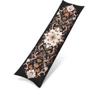 Boho Funda de Almohada 40x120cm, Fundas Cojines Europa del Norte Terciopelo Almohada Doble Cara Impresión, Suave Mejorar la Calidad del Sueño con Cremallera Invisible para Sofá Cama Sala, Model1633