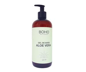 Boho Gel de Baño Bio de Aloe Vera - 500 ml - Hidratante, Refrescante y Calmante - Cosmética Natural - Apto para Todo Tipo de Piel, Incluso Sensible