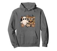 Boho Ghost Highland Cow Autumn Woman Fall Sudadera con Capucha