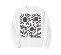 Boho Girasol Oscuro Flor Silvestre Floral Botánico Sudadera