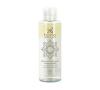 BOHO GREEN | Desmaquillante bifásico rostro y ojos | Elimina suavemente el maquillaje | Aceite de albaricoque y agua floral de malva orgánica | Sin perfume | Pieles sensibles | 125 ml
